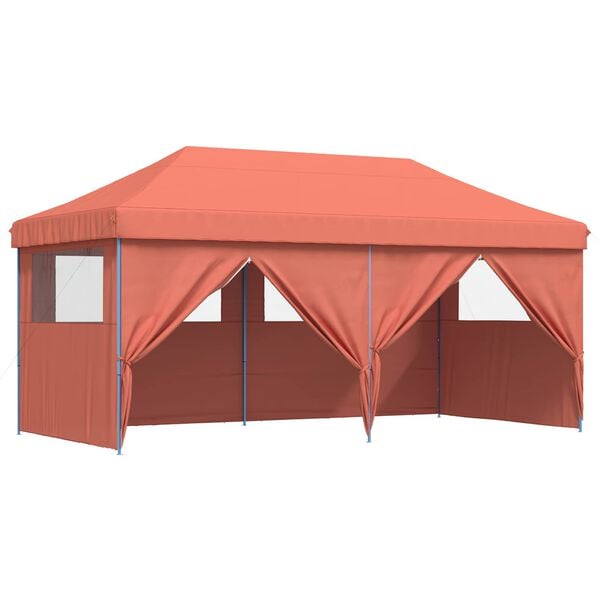 vidaXL Party Tent Folding Terracotta 292 x 580 x 315 cm Oxford Fabric