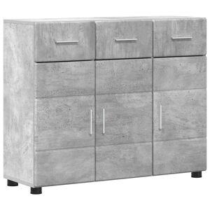 vidaXL Sideboard FLORIN 88.5 x 30.5 x 73 cm Concrete Grey