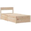 vidaXL Bed Frame without Mattress 90x200 cm Solid Wood Pine