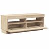 vidaXL TV Cabinet with LED Lights Sonoma Oak 100x35x40 cm