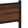 vidaXL Bed Frame without Mattress Brown Oak 140x190 cm Engineered Wood