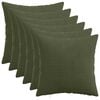 vidaXL Cushion Cover 6 pcs HEERLEN Green 30 x 30 cm Corduroy