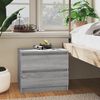 vidaXL Bed Cabinets 2 pcs Grey Sonoma 50x39x43.5 cm Engineered Wood