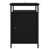 vidaXL Bedside Cabinet Black Oak 40 x 42 x 60cm Engineered Wood