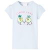 vidaXL Kids' T-shirt Light Blue 140