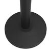 vidaXL Stanchion with Belt Airport Barrier Steel Black