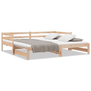 vidaXL Pull-out Day Bed without Mattress 90x190 cm