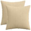 vidaXL Cushion Cover 2 pcs HEERLEN Grey Green 35 x 35 cm Corduroy