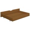 vidaXL Bed Frame without Mattress Honey Brown Solid Wood 180x200 cm Super King (322115+2x321987)