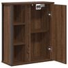 vidaXL Bathroom Wall Cabinet with Mirror Brown Oak 50x21x60 cm