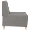 vidaXL Modular Sofa Unit Armless 3 pcs Taupe 55 x 74 x 82 cm Fabric