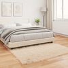 vidaXL Faux Sheepskin Rug Tafalla Beige 160 x 160 cm Polyester