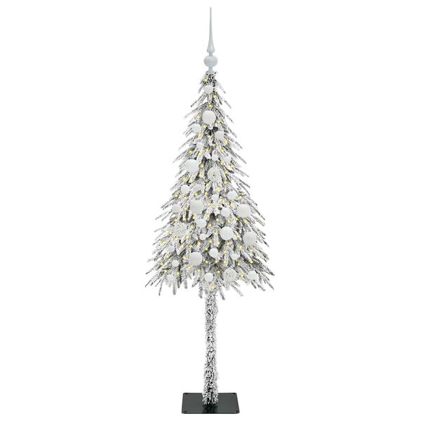 vidaXL Christmas Tree with 150 LEDs White 120 cm PE and Steel