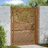 vidaXL Garden Gate 100x150 cm Weathering Steel Cross Design