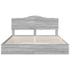 vidaXL Storage Bed Grey Sonoma 180 x 200 cm Engineered Wood