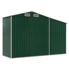vidaXL Garden Shed Green 277x93x179 cm Galvanised Steel