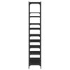 vidaXL Bookshelf Black 100x32x170 cm Engineered Wood and Iron