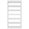 vidaXL Book Cabinet/Room Divider High Gloss White 100x30x198 cm Engineered wood