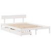 vidaXL Bed Frame without Mattress White 120x200 cm Solid Wood Pine