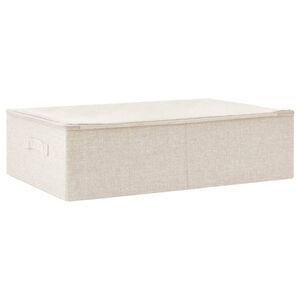 vidaXL Storage Box Fabric 70x40x18 cm Cream