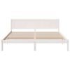 vidaXL Bed Frame White 180 x 200 cm Solid Pine wood