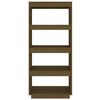 vidaXL Book Cabinet/Room Divider Honey Brown 60x35x135 cm Solid Pinewood