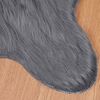 vidaXL Faux Sheepskin Rug Tafalla Anthracite 80 x 120 cm Polyester