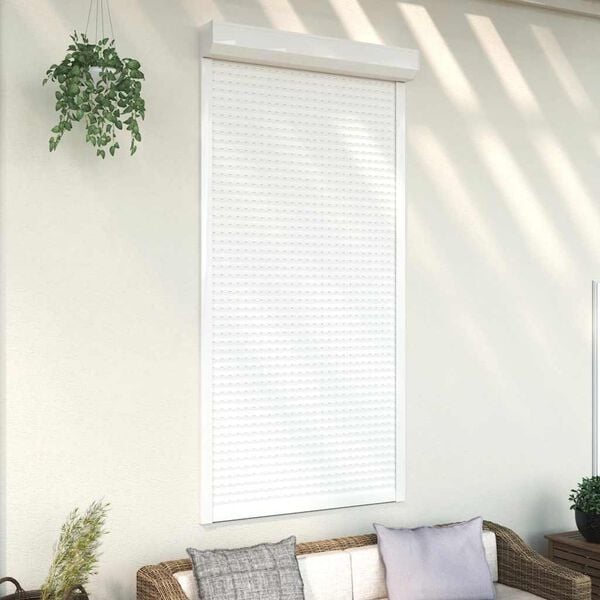 vidaXL Roller Shutter Aluminium 110x220 cm White