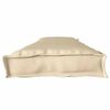 vidaXL Pallet Cushion Set 2 pcs Beige 180 x 40 x 8 cm 100% Polyester