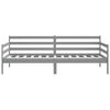 vidaXL Day Bed without Mattress Grey Solid Wood Pine 90x200cm