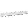 vidaXL Garden Planter with Pegs White 363.5x43.5x43.5 cm PP