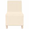 vidaXL Modular Sofa Unit Armless 3 pcs Cream 55 x 74 x 82 cm