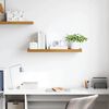 vidaXL Wall Shelf Wall-mounted Beige 90 x 23.5 x 4 cm Engineered Wood