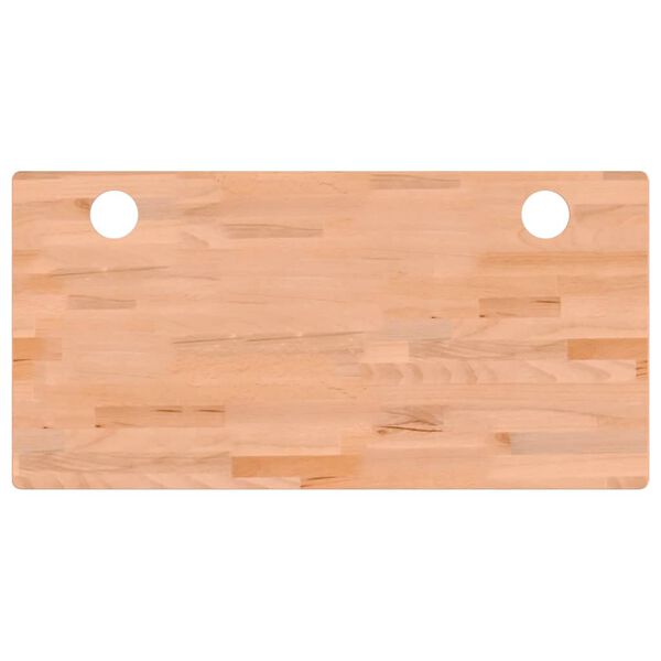 vidaXL Desk Top 110x55x2.5 cm Solid Wood Beech