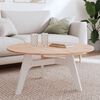 vidaXL Table Top &Oslash;90x1.5 cm Round Solid Wood Beech