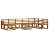vidaXL Outdoor Sofa Set 9 pcs Natural Solid Acacia Wood