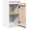 vidaXL Wall Cabinet White 30x30x60 cm Solid Wood Pine