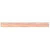 vidaXL Wall Shelf Light Brown 100x10x6 cm Treated Solid Wood Oak