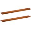 vidaXL Window Sills 2 pcs Brown 140 x 15 x 2 cm Solid Oak Wood
