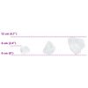 vidaXL Garden Stones White 12 cm Glass