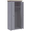 vidaXL Wardrobe Grey 80x50x171.5 cm Solid Pine Panama Range