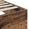vidaXL Ottoman Bed Frame Old Wood 203 x 180 x 25 cm Chipboard