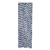 Travellife Fly Curtain for Door Chenille Stripe 185x56 cm Blue and White