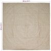 vidaXL Area Rugs Square Natural and White 200 x 200 cm Jute