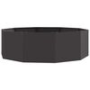 vidaXL Planter Black 120 x 120 x 35 cm Steel