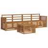 vidaXL Sofa Sets 5 pcs Natural Solid Acacia Wood