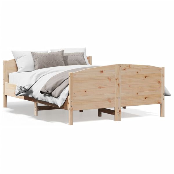 vidaXL Bed Frame without Mattress 120x200 cm Solid Wood Pine