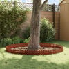 vidaXL Lawn Edgings 20 pcs Rusty 103 x 0.05 x 22 cm Weathering Steel