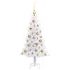 vidaXL Artificial Christmas Tree with Stand White 120 cm PVC and Steel