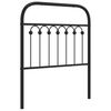 vidaXL Metal Replace Headboard Black 80 cm